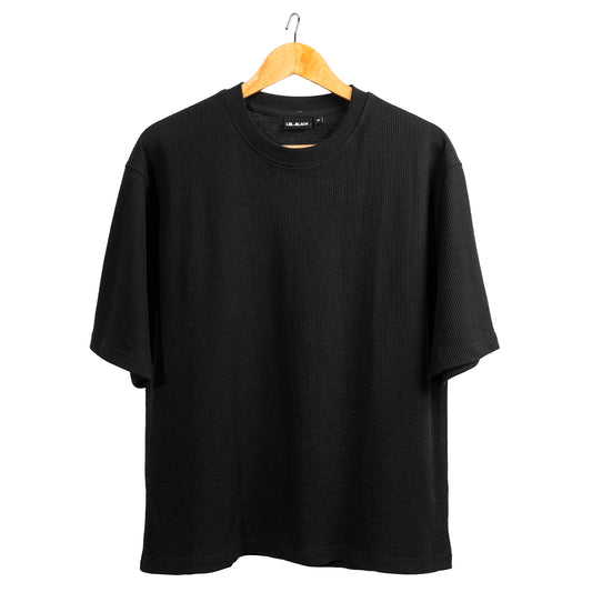 Black Waffle T -Shirt